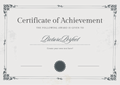 Custom Certificate Of Achievement & A4 White Frame